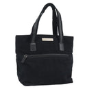 GUCCI Hand Bag Cotton Black Silver 002 8079 Auth bs35582-1