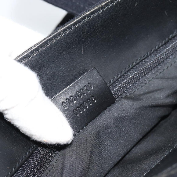 GUCCI Hand Bag Cotton Black Silver 002 8079 Auth bs35582