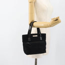 GUCCI Hand Bag Cotton Black Silver 002 8079 Auth bs35582-22