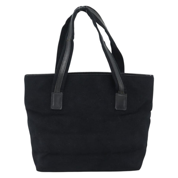 GUCCI Hand Bag Cotton Black Silver 002 8079 Auth bs35582