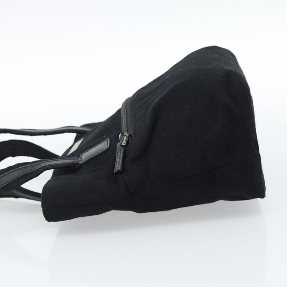 GUCCI Hand Bag Cotton Black Silver 002 8079 Auth bs35582