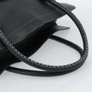 CELINE Hand Bag Leather Black Gold Auth bs35584A-7