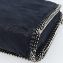 Stella MacCartney Chain Falabella Shoulder Bag Suede Navy Silver Auth bs35585A-12