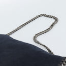 Stella MacCartney Chain Falabella Shoulder Bag Suede Navy Silver Auth bs35585A-8