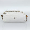 Chloe Paddington Tote Bag Leather White Gold Silver Auth bs35586A-5