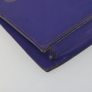 CHANEL Hologram Line Chain Shoulder Bag Nylon Purple Silver CC Auth bs35589A-15