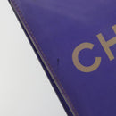 CHANEL Hologram Line Chain Shoulder Bag Nylon Purple Silver CC Auth bs35589A-9