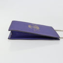 CHANEL Hologram Line Chain Shoulder Bag Nylon Purple Silver CC Auth bs35589A-3