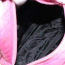 SAINT LAURENT Hand Bag Canvas Pink Gold Auth bs35590-16