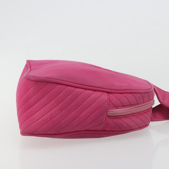 SAINT LAURENT Hand Bag Canvas Pink Gold Auth bs35590