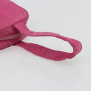 SAINT LAURENT Hand Bag Canvas Pink Gold Auth bs35590-7