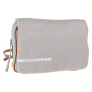 PRADA Sports Line Backpack Canvas Silver Auth bs35592-1