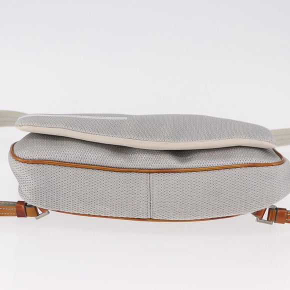 PRADA Sports Line Backpack Canvas Silver Auth bs35592