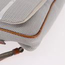 PRADA Sports Line Backpack Canvas Silver Auth bs35592-16