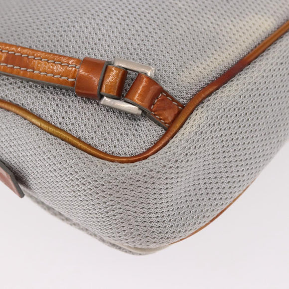 PRADA Sports Line Backpack Canvas Silver Auth bs35592