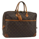 LOUIS VUITTON Monogram Porte Documents Voyage 2 Compartments M53362 Auth bs35595-1