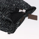 LOUIS VUITTON Shorts Pants Polyester Khaki Silver LV Auth bs35598V-4