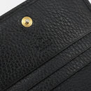 GUCCI GG Marmont Bifold Wallet Leather Black Gold 456126 Auth bs35602-18