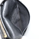 GUCCI GG Marmont Bifold Wallet Leather Black Gold 456126 Auth bs35602-20