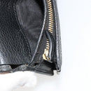 GUCCI GG Marmont Bifold Wallet Leather Black Gold 456126 Auth bs35602-9