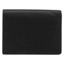 GUCCI GG Marmont Bifold Wallet Leather Black Gold 456126 Auth bs35602-2