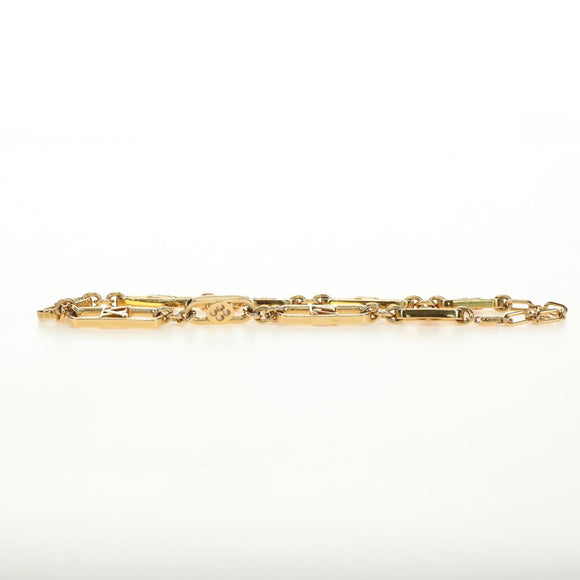 LOUIS VUITTON My LV Chain GM Necklace metal Gold Tone M01123 LV Auth bs35604M