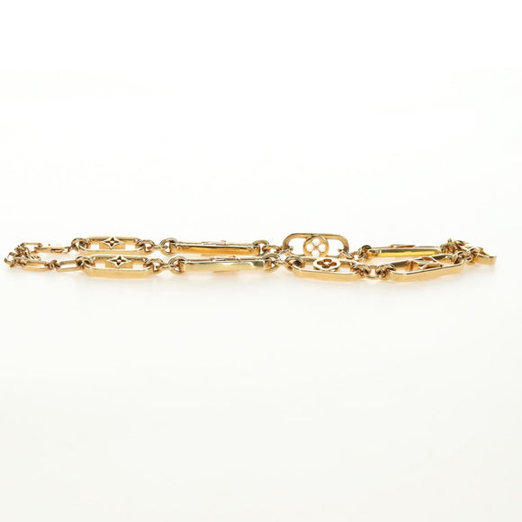 LOUIS VUITTON My LV Chain GM Necklace metal Gold Tone M01123 LV Auth bs35604M