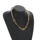 LOUIS VUITTON My LV Chain GM Necklace metal Gold Tone M01123 LV Auth bs35604M-16