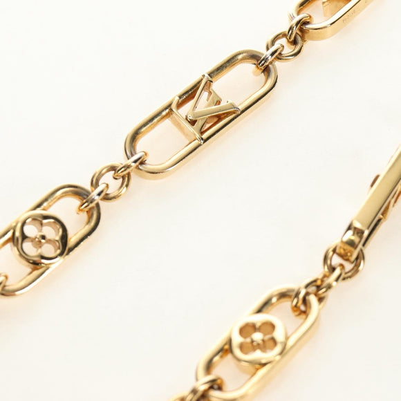LOUIS VUITTON My LV Chain GM Necklace metal Gold Tone M01123 LV Auth bs35604M