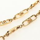 LOUIS VUITTON My LV Chain GM Necklace metal Gold Tone M01123 LV Auth bs35604M-8