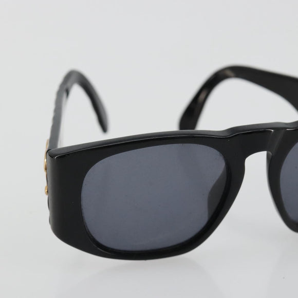 CHANEL Sunglasses plastic Black CC Auth bs35605