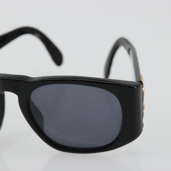 CHANEL Sunglasses plastic Black CC Auth bs35605