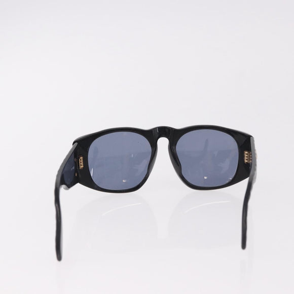 CHANEL Zonnebril plastic 2 Set Zwart Bruin CC Auth bs35606