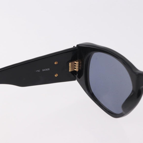 CHANEL Zonnebril plastic 2 Set Zwart Bruin CC Auth bs35606
