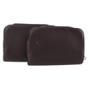 LOUIS VUITTON Taiga Baikal Clutch Bag 2 Set Acajou M30186 LV Auth bs35607-1