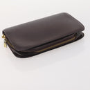LOUIS VUITTON Taiga Baikal Clutch Bag 2 Set Acajou M30186 LV Auth bs35607-12