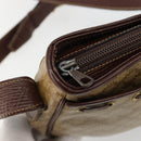 CELINE Macadam Canvas Shoulder Bag PVC Beige Gold Auth bs35608-15