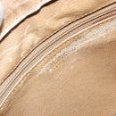 CELINE Macadam Canvas Shoulder Bag PVC Beige Gold Auth bs35608-16