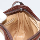 CELINE Macadam Canvas Shoulder Bag PVC Beige Gold Auth bs35608-18