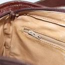 CELINE Macadam Canvas Shoulder Bag PVC Beige Gold Auth bs35608-20