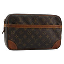 LOUIS VUITTON Monogram Compiegne 28 Clutch Bag M51845 LV Auth bs35609-1