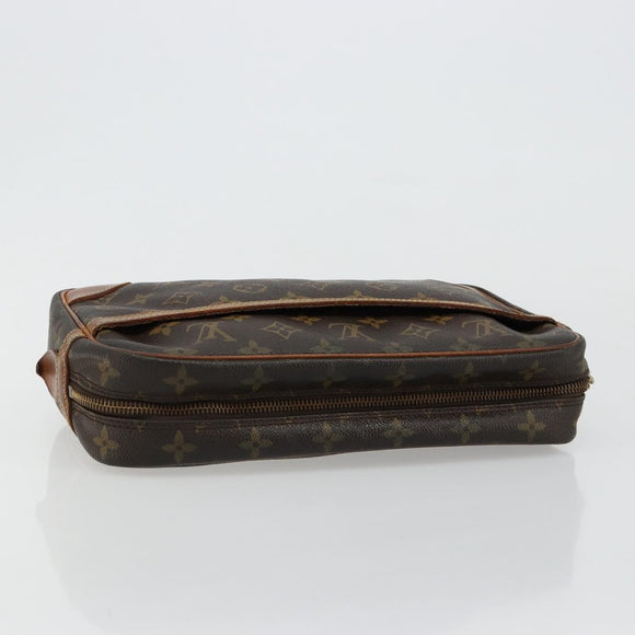 LOUIS VUITTON Monogram Compiegne 28 Clutch Bag M51845 LV Auth bs35609