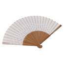 LOUIS VUITTON Fondation Japanese Fan Polyester White LV Auth bs35612V-1