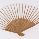 LOUIS VUITTON Fondation Japanese Fan Polyester White LV Auth bs35612V-10