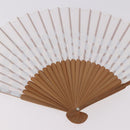 LOUIS VUITTON Fondation Japanese Fan Polyester White LV Auth bs35612V-4