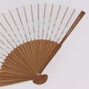 LOUIS VUITTON Fondation Japanese Fan Polyester White LV Auth bs35612V-5
