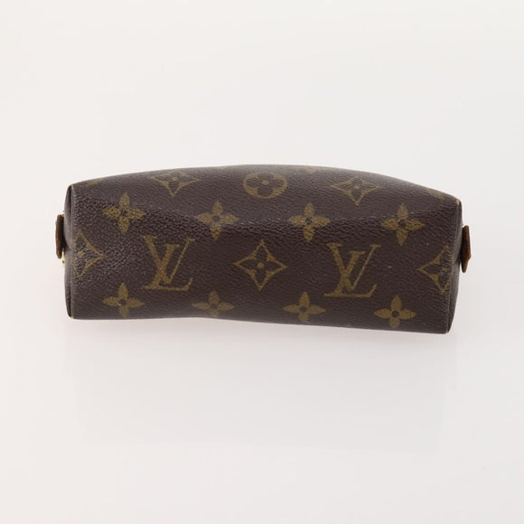 LOUIS VUITTON Monogram Vernis Pouch 6 Set Beige LV Auth bs35613