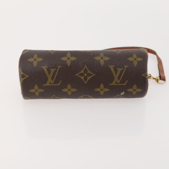 LOUIS VUITTON Monogram Vernis Pouch 6 Set Beige LV Auth bs35613