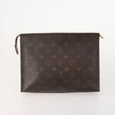 LOUIS VUITTON Monogram Vernis Pouch 6 Set Beige LV Auth bs35613-3