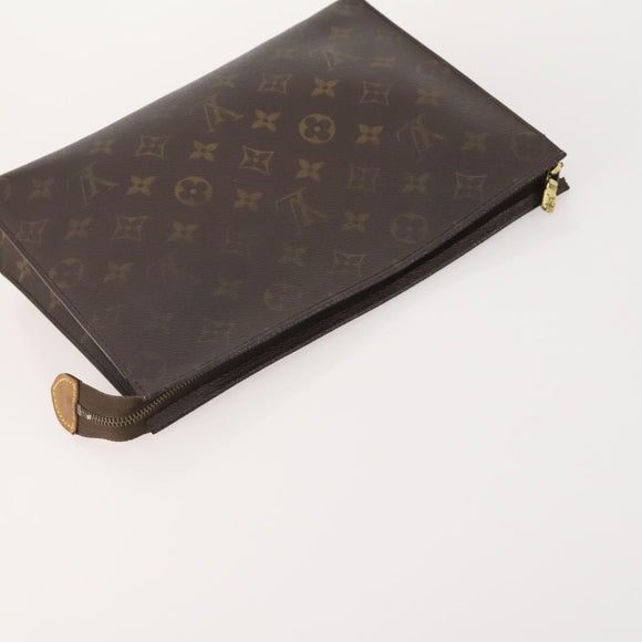 LOUIS VUITTON Monogram Vernis Pouch 6 Set Beige LV Auth bs35613